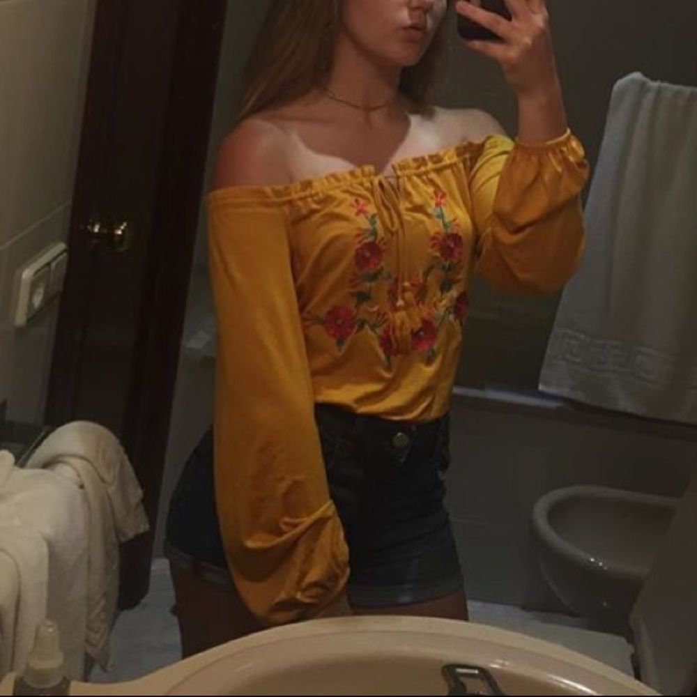 Off the shoulder blouse